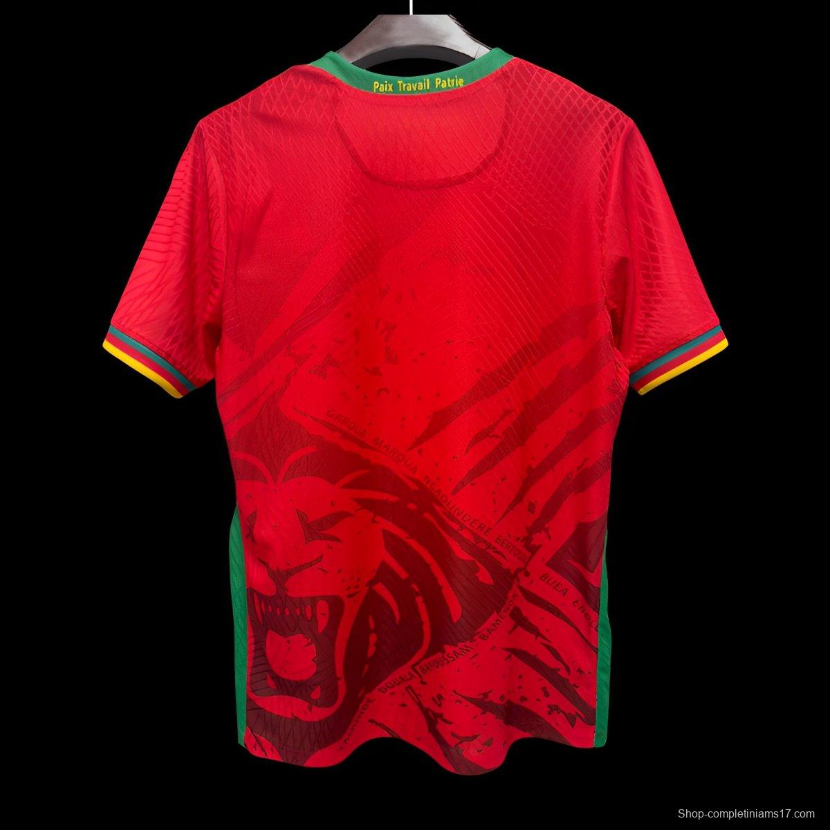 Player Version 2025 Cameroon Away Red Jersey