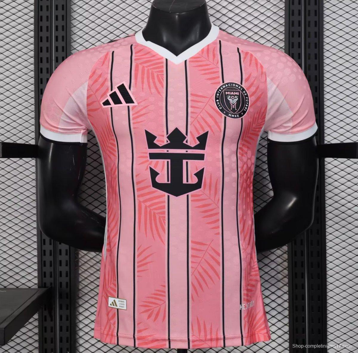 Player Version 25/26 Inter Miami CF Pink with Palm Leaf and Stripes Jersey
