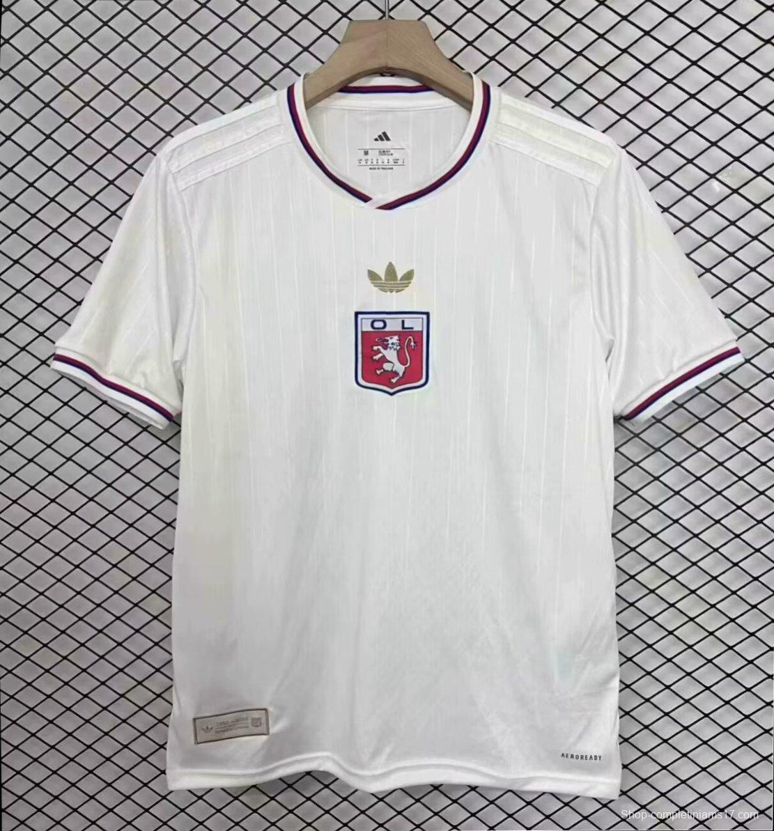 25/26 Olympique Lyonnais WHITE Anniversary Jersey