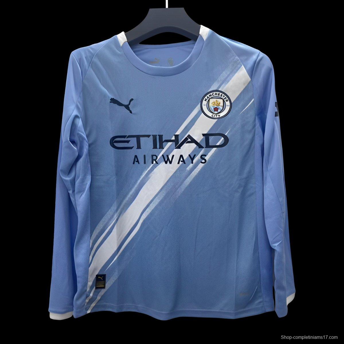 25/26 Manchester City Home Long Sleeve Jersey