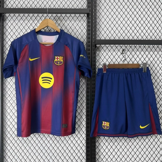 25/26 Kids Barcelona Home Jersey