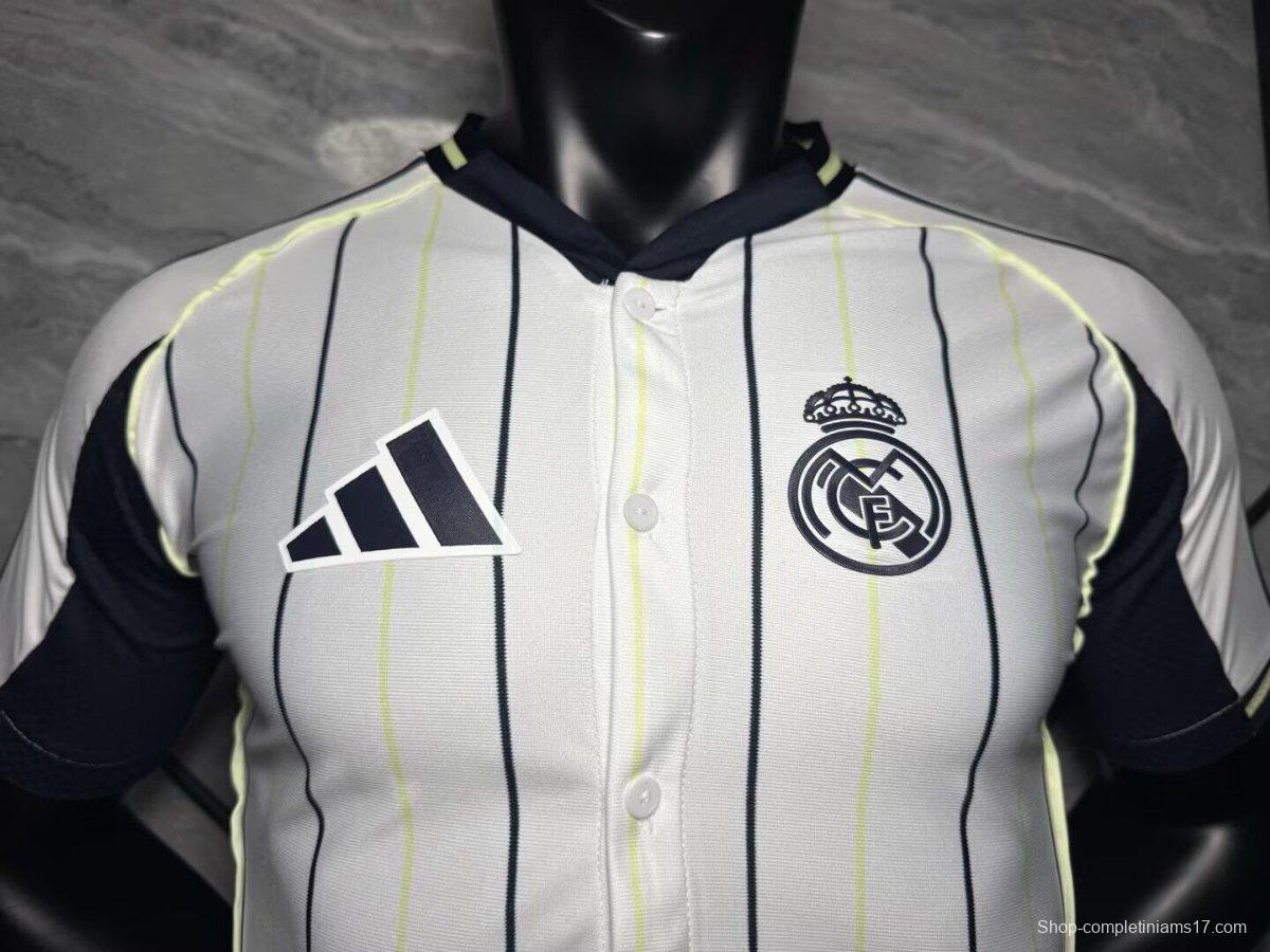 Player Version 25/26 Real Madrid US Pack Baseball Jersey