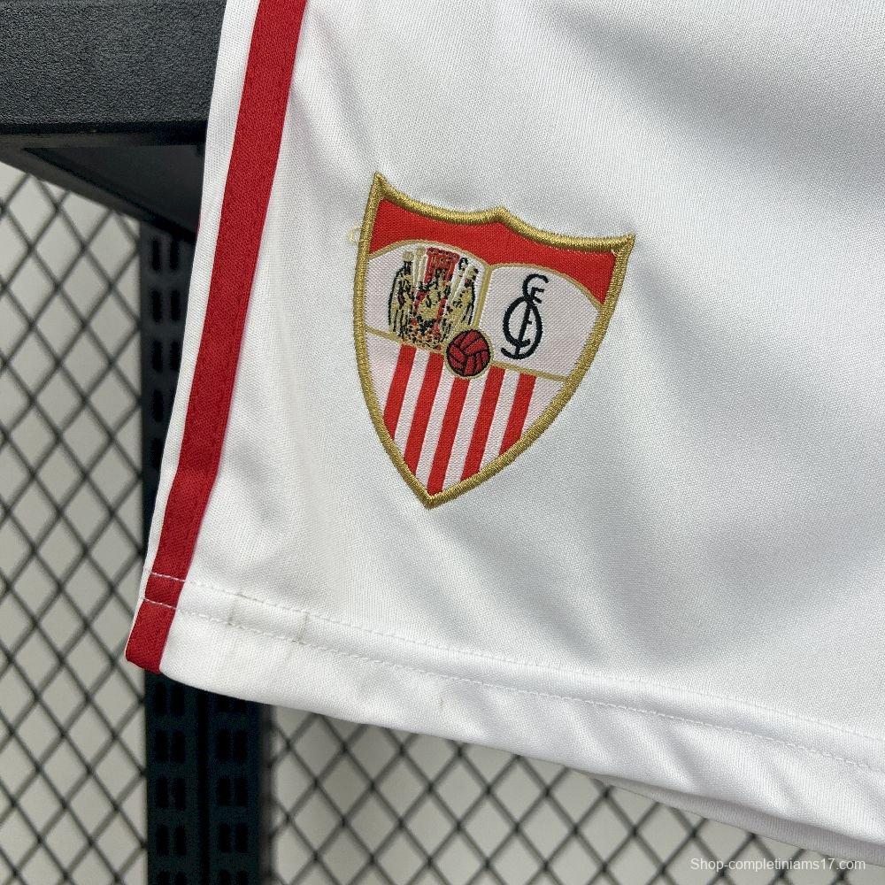 25/26 Kids Sevilla FC Home Jersey