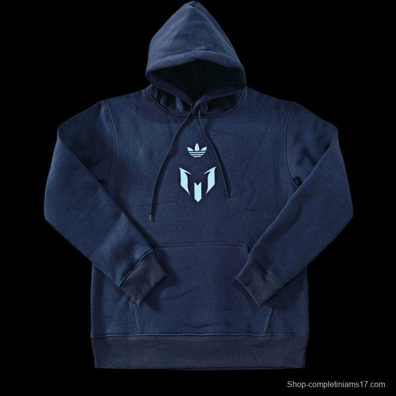 25/26 Inter Miami Messi Fleece-lined Hoodie 9 Color Full Zipper Jacket + Long Pants