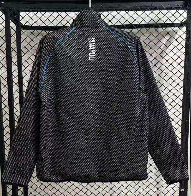 25/26 Napoli Black Full Zipper Windbreaker