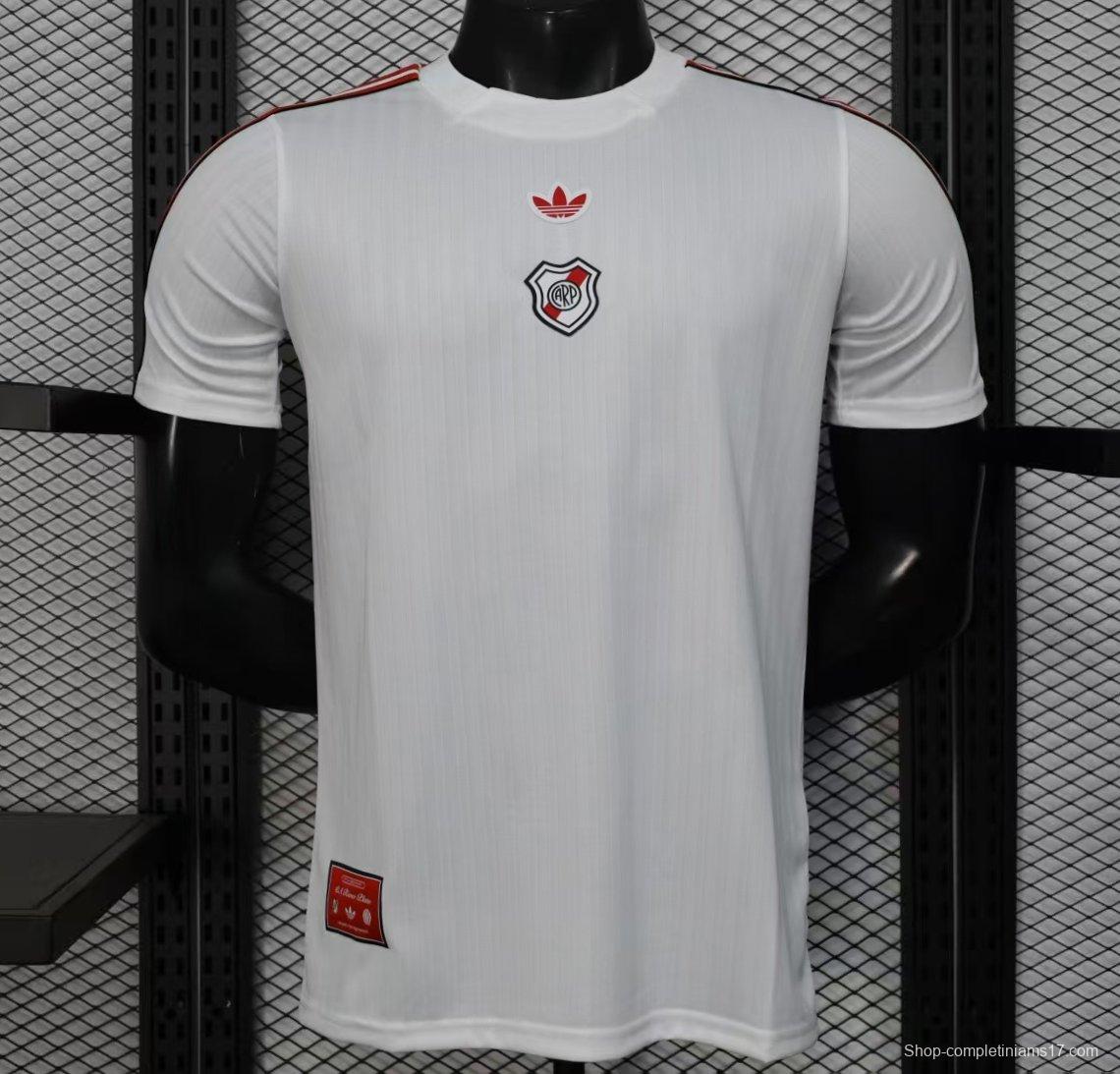 Player Version 25/26 River Plate White Casual Jersey