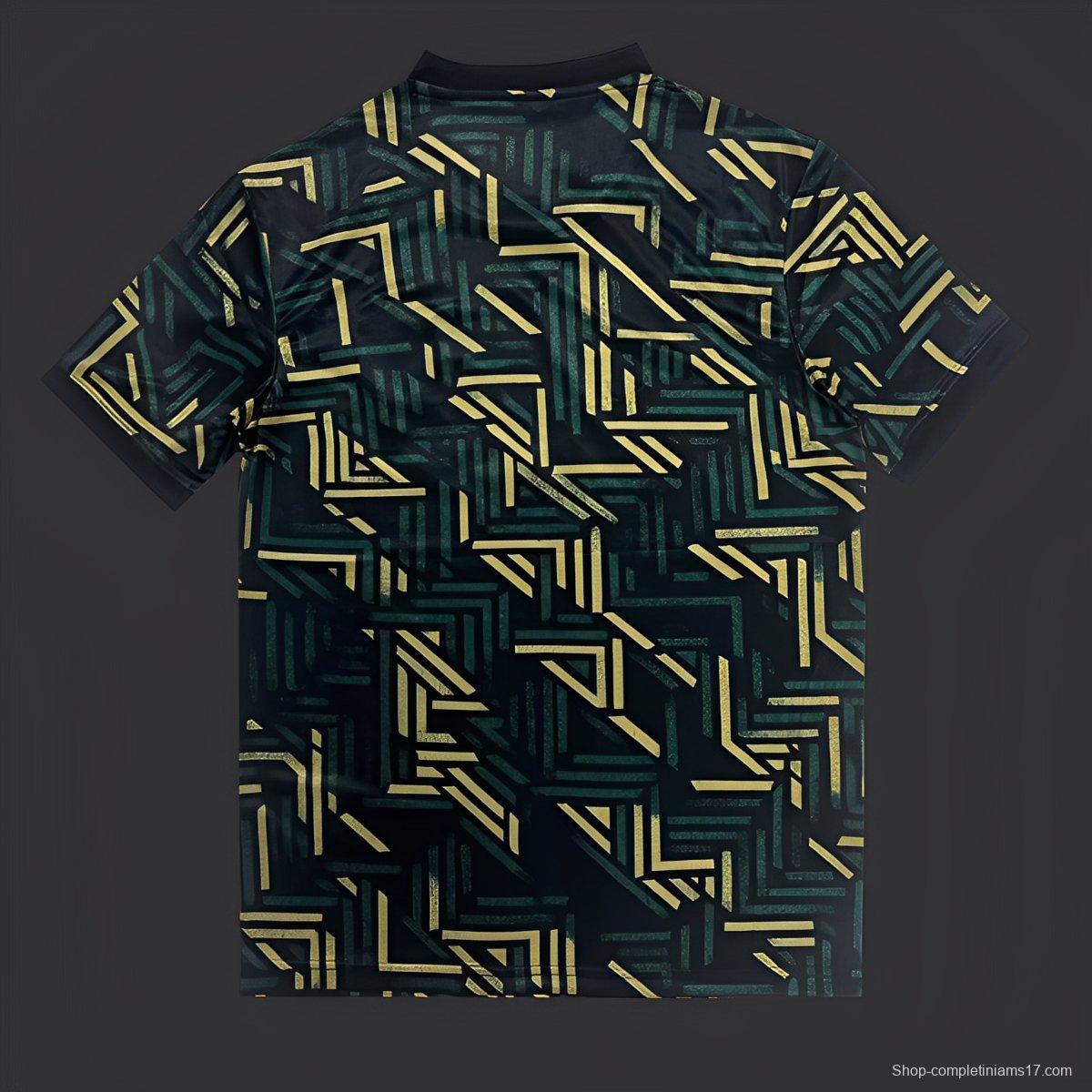 25/26 Sporting CP Dark Green with Geometric Gold Pattern Jersey