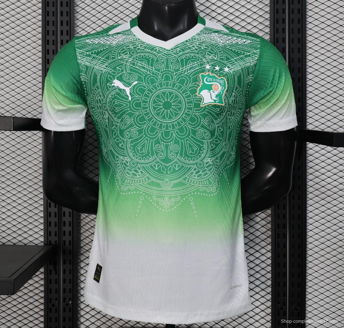 2026 Player Version Ivory Coast Special Edition Green Jersey