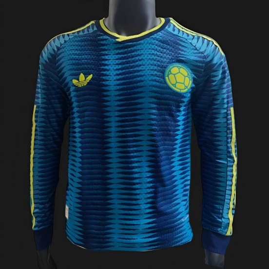 Player Version 2026 Colombia Away Long Sleeve Jersey