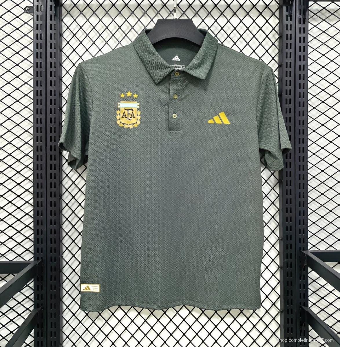 2026 Argentina Green Polo Jersey