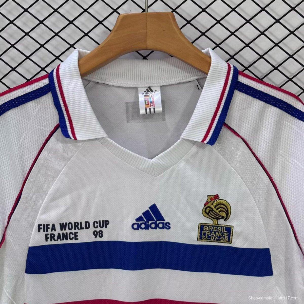 1998 Retro France Away Long Sleeve Jersey