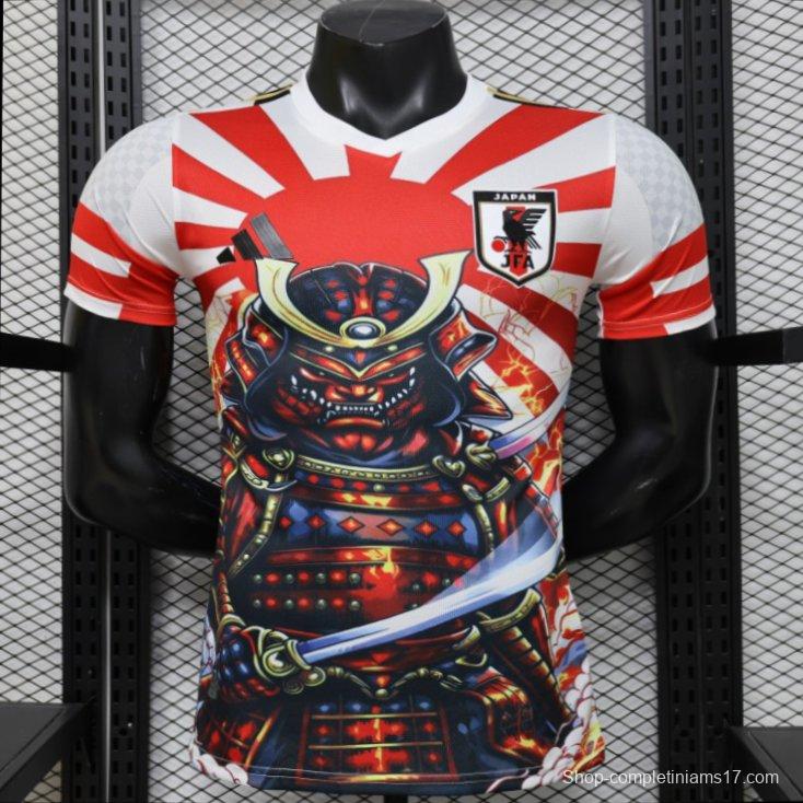 Player Version 2026 Japan  White "Samurai + Rising Sun" Special Edition Jersey