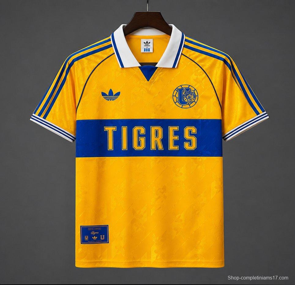 26/27 Adidas Originals Tigres UANL 65th Anniversary Collegiate Gold Jersey