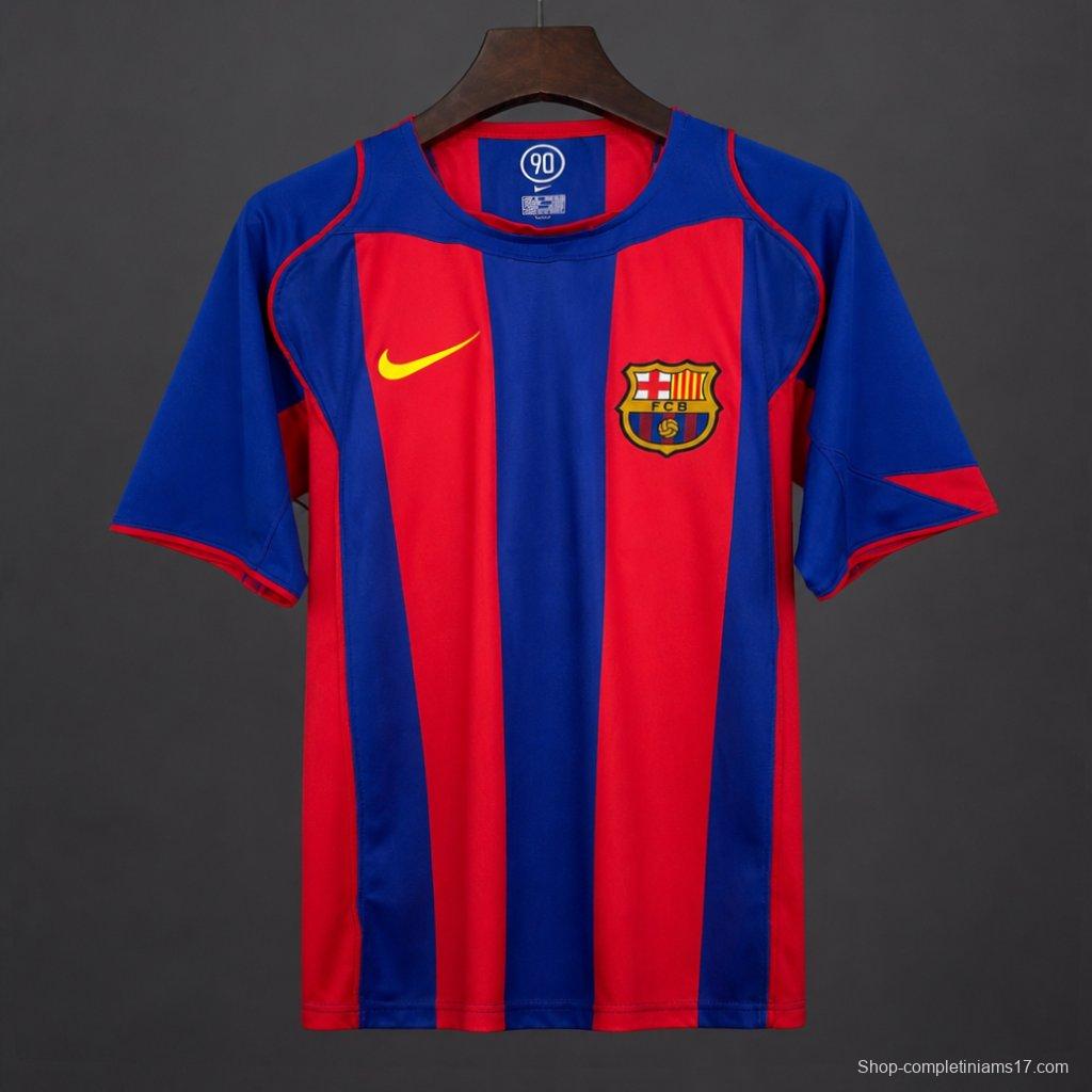 04/05 Retro Barcelona Home Jersey