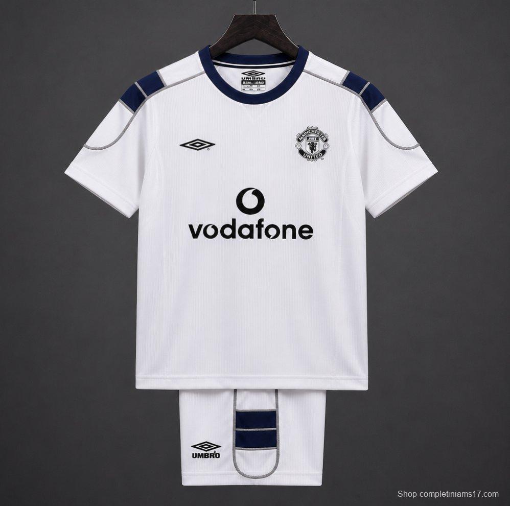 Retro Kids 00/01 Manchester United Away Jersey