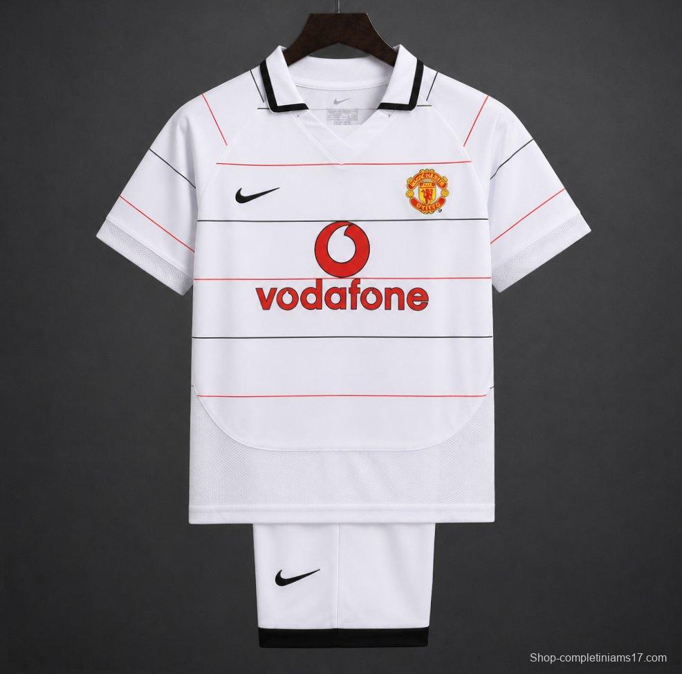 Retro Kids 03/05 Manchester United Away Jersey