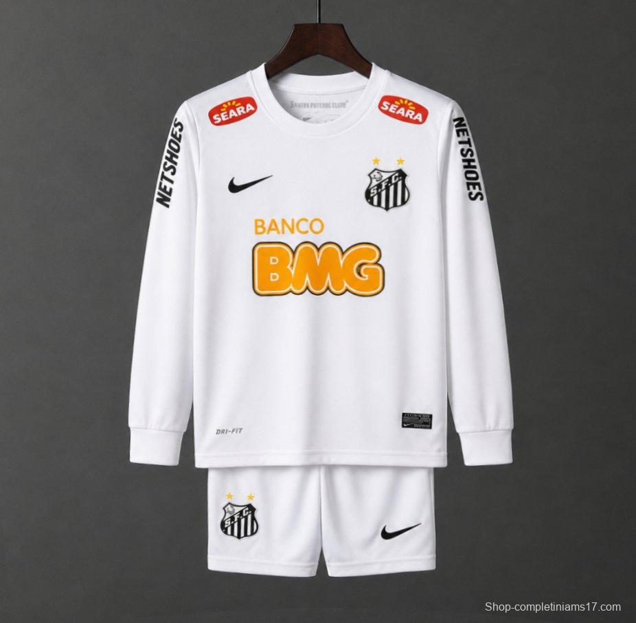 Retro Kids 12/13 Santos Home Long Sleeve Jersey