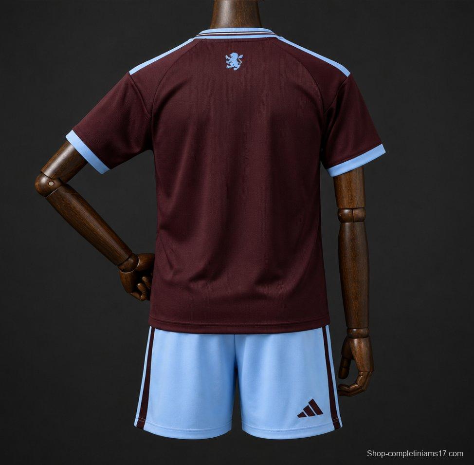26/27 Kids Aston Villa Home Jersey