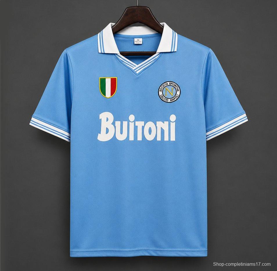 Retro Napoli 86/87 home Soccer Jersey