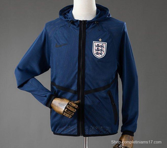 2026 England Men's Football Anthem Jacket - Blue