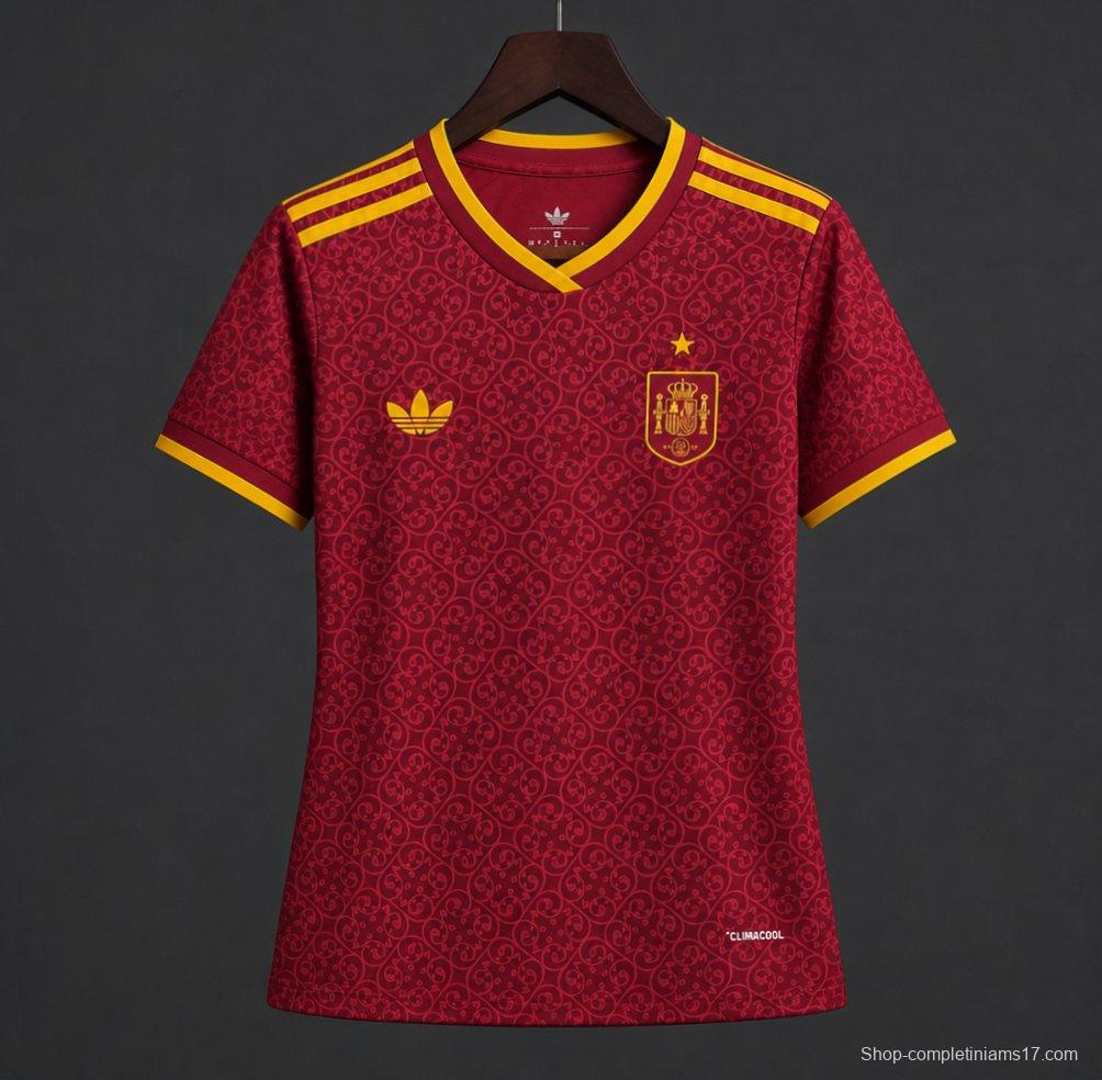 2026 Womens Spain Away Red Special Edition Jersey