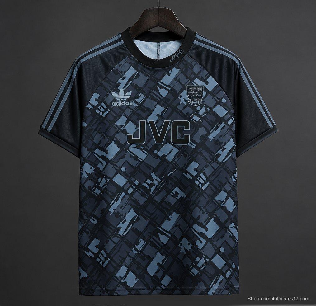 Retro 90/92 Arsenal Blackout Black Jersey