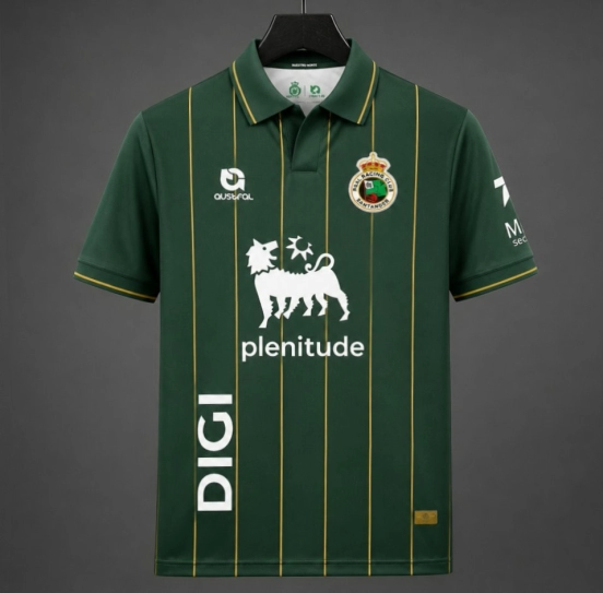 26/27 Racing de Santander Away Green Stripes Jersey