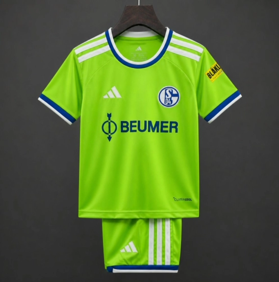 26/27 Kids Schalke 04 Third Green Jersey