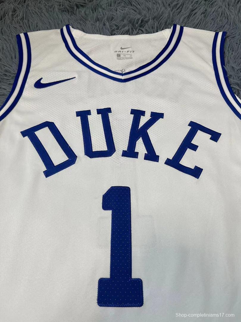 Duke Blue Devils White/Blue Jersey